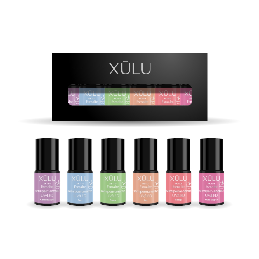 Z10012 XÚLU PACK X 6 ESMALTE UV DAYDREAM